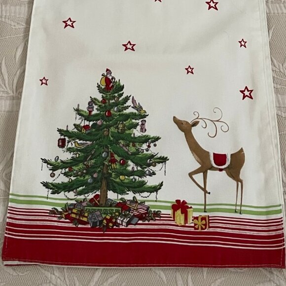 Spode Avanti Linens Christmas/Holiday Table Runner 86" x 13.5" EUC!! - Picture 4 of 6